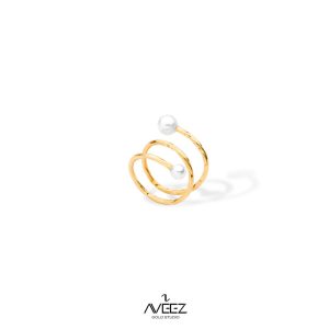 انگشتر دومروارید تراش