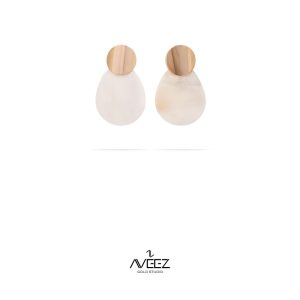 گوشواره گرد صدفی