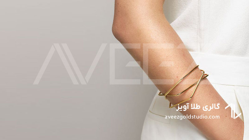 خرید بنگل طلا مینیمال برای استایل ساده و روزمره در تهران