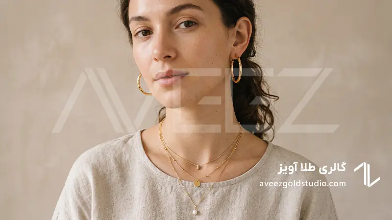  عکاسی استودیویی از جواهرات و گردنبندهای ترند شده فشن شو