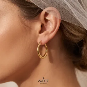 گوشواره استودیو طلای آویز
