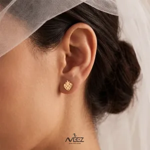 گوشواره استودیو طلای آویز